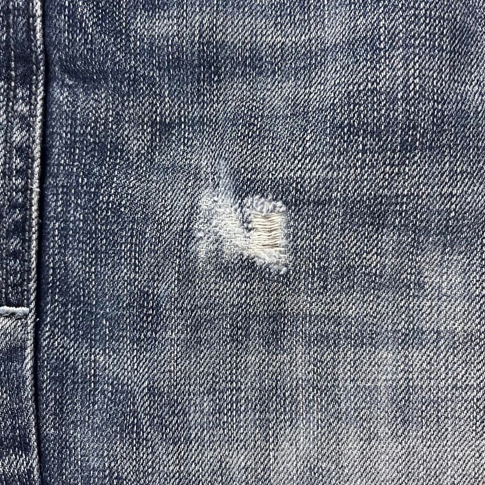 Vintage Y2K Rocawear Men’s Baggy Blue Jeans Hip Hop Distressed Denim - Picture 4 of 8